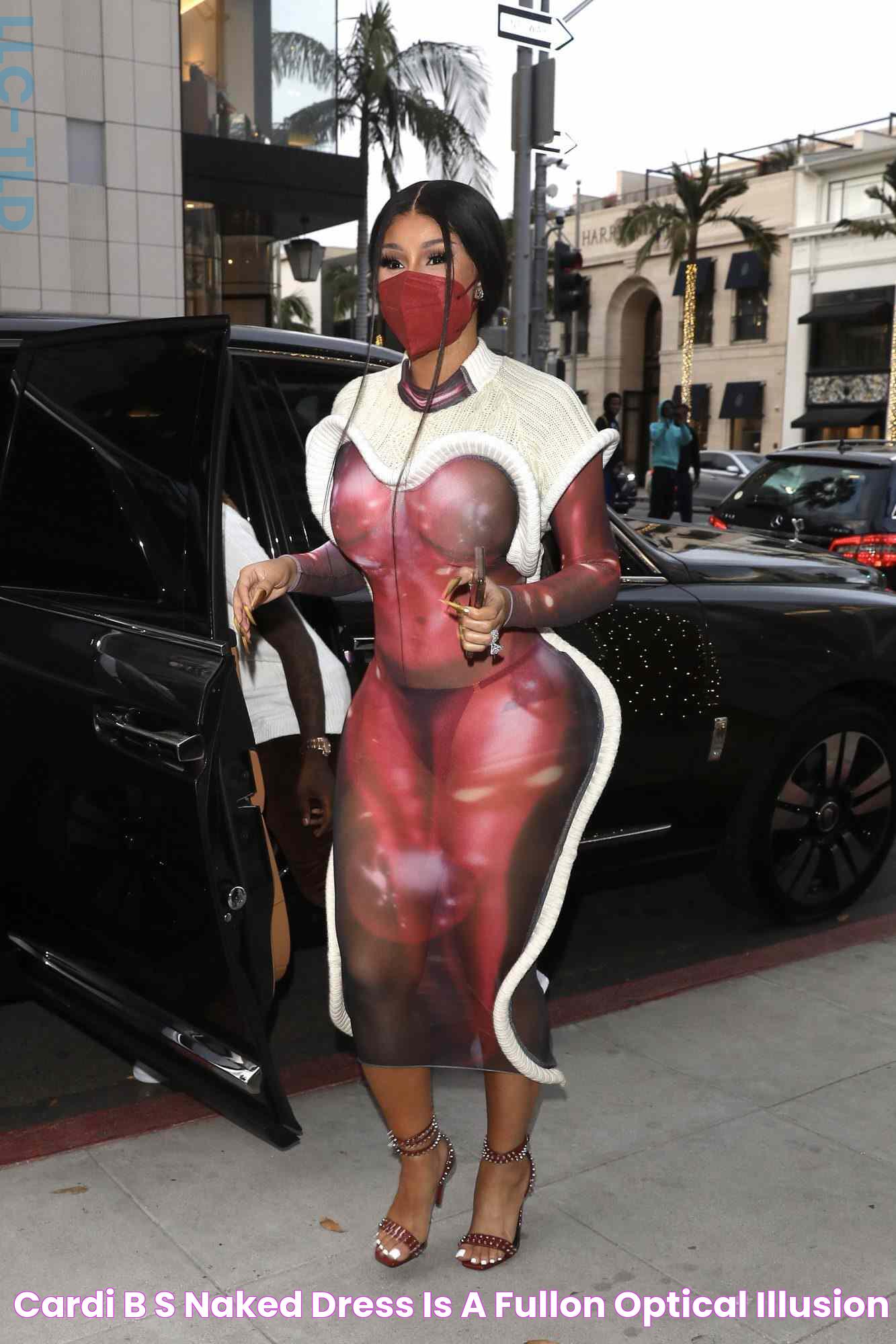 Cardi B's Naked Dress Is a FullOn Optical Illusion