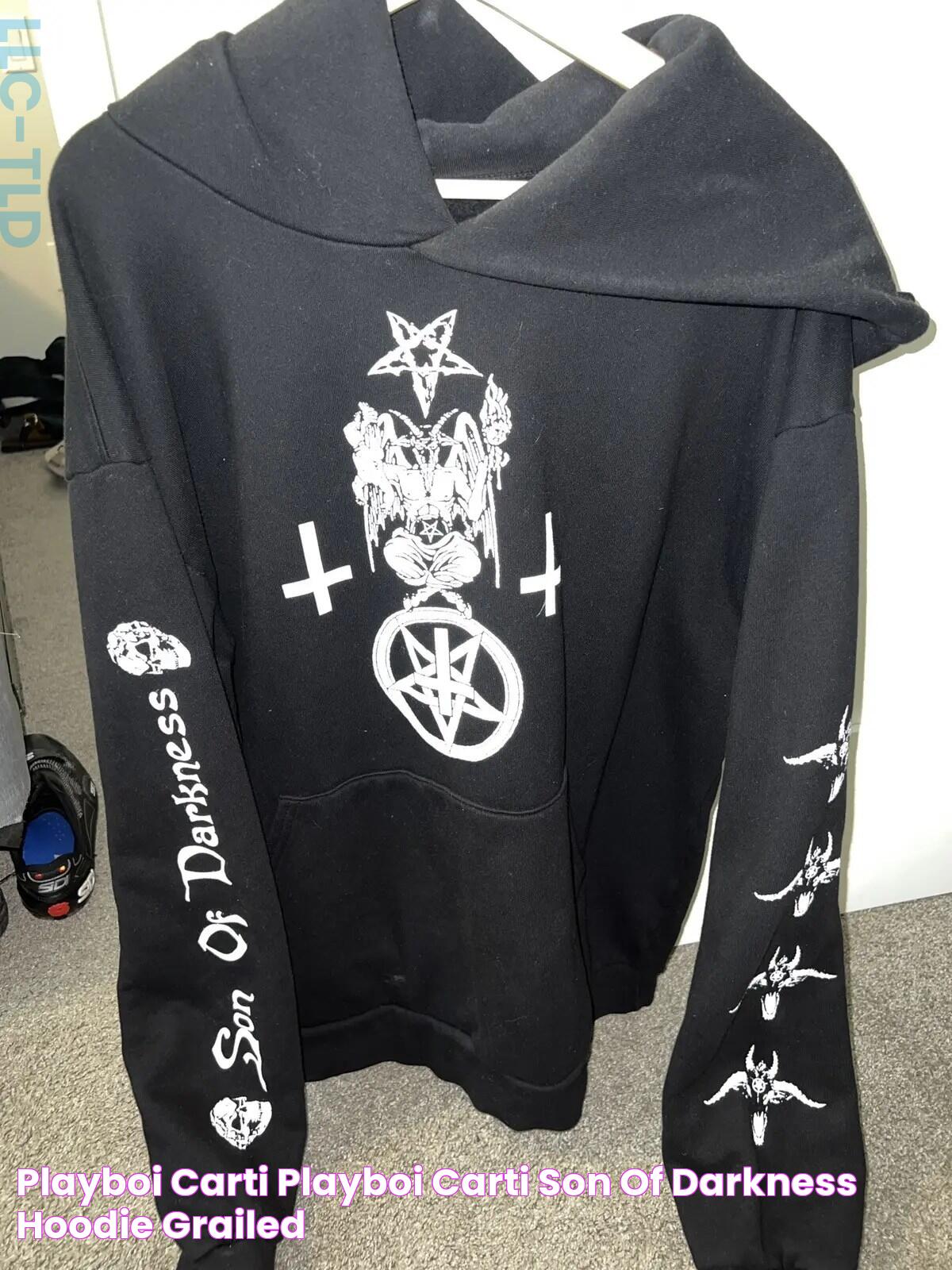 Playboi Carti Playboi Carti Son of Darkness Hoodie Grailed