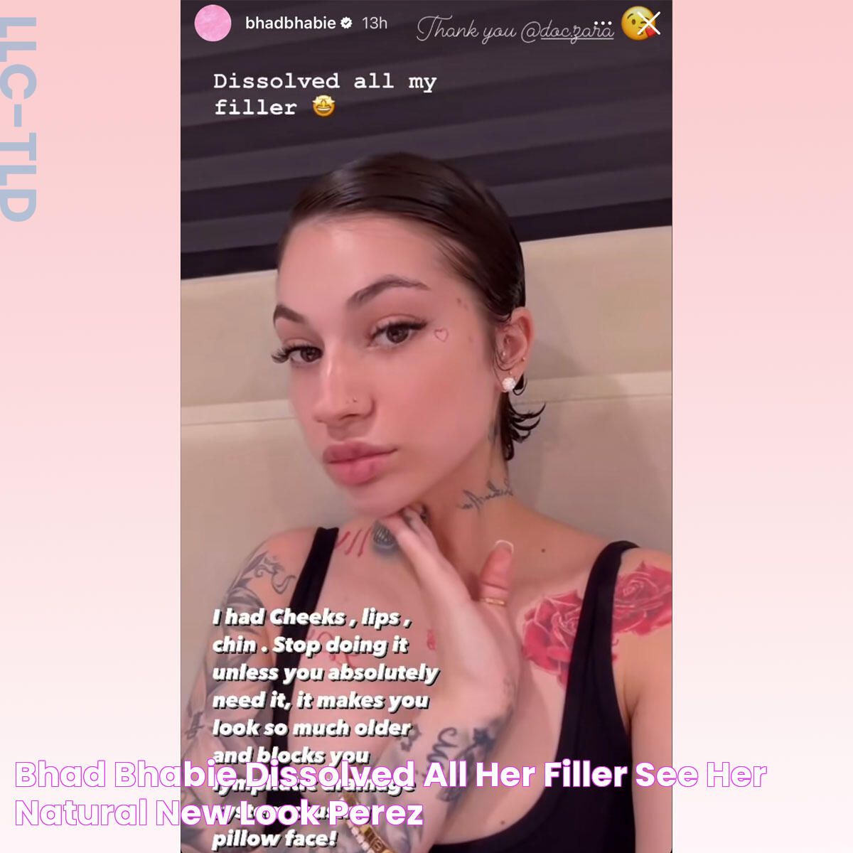 Bhad Bhabie Dissolved All Her Filler! See Her Natural New Look! Perez