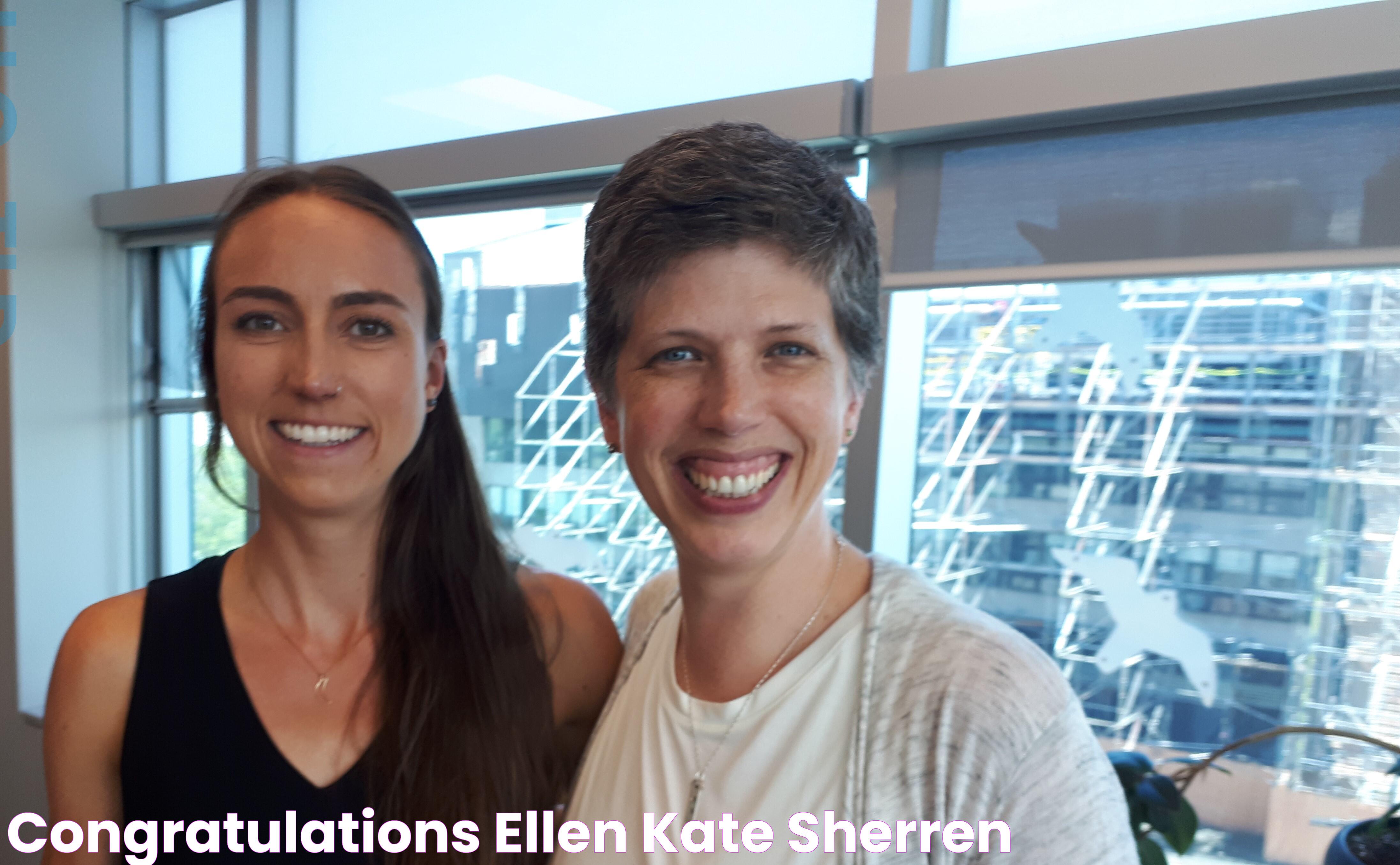 Congratulations, Ellen! Kate Sherren