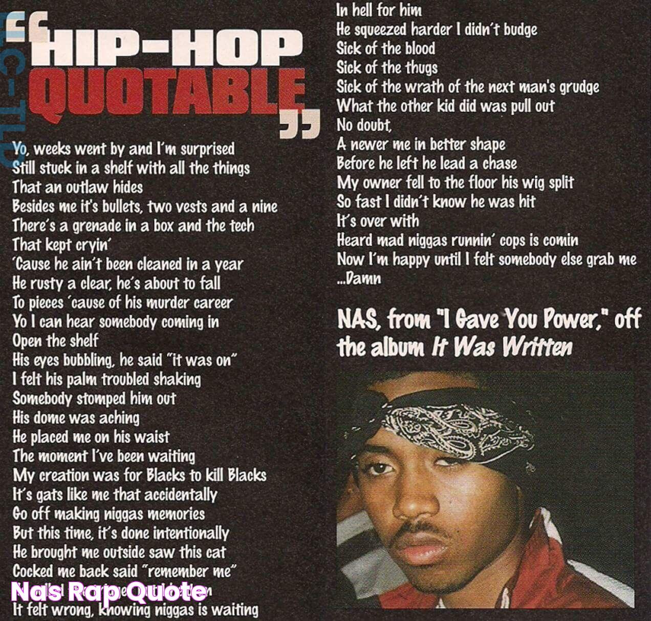 Nas Rap Quote