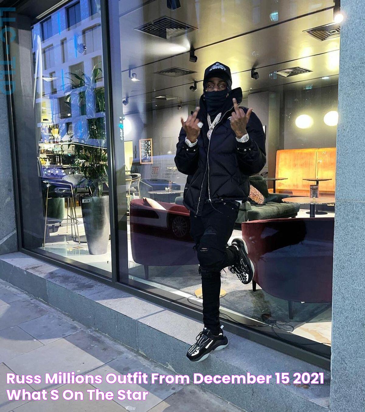 Russ Millions Outfit from December 15, 2021 WHAT’S ON THE STAR?