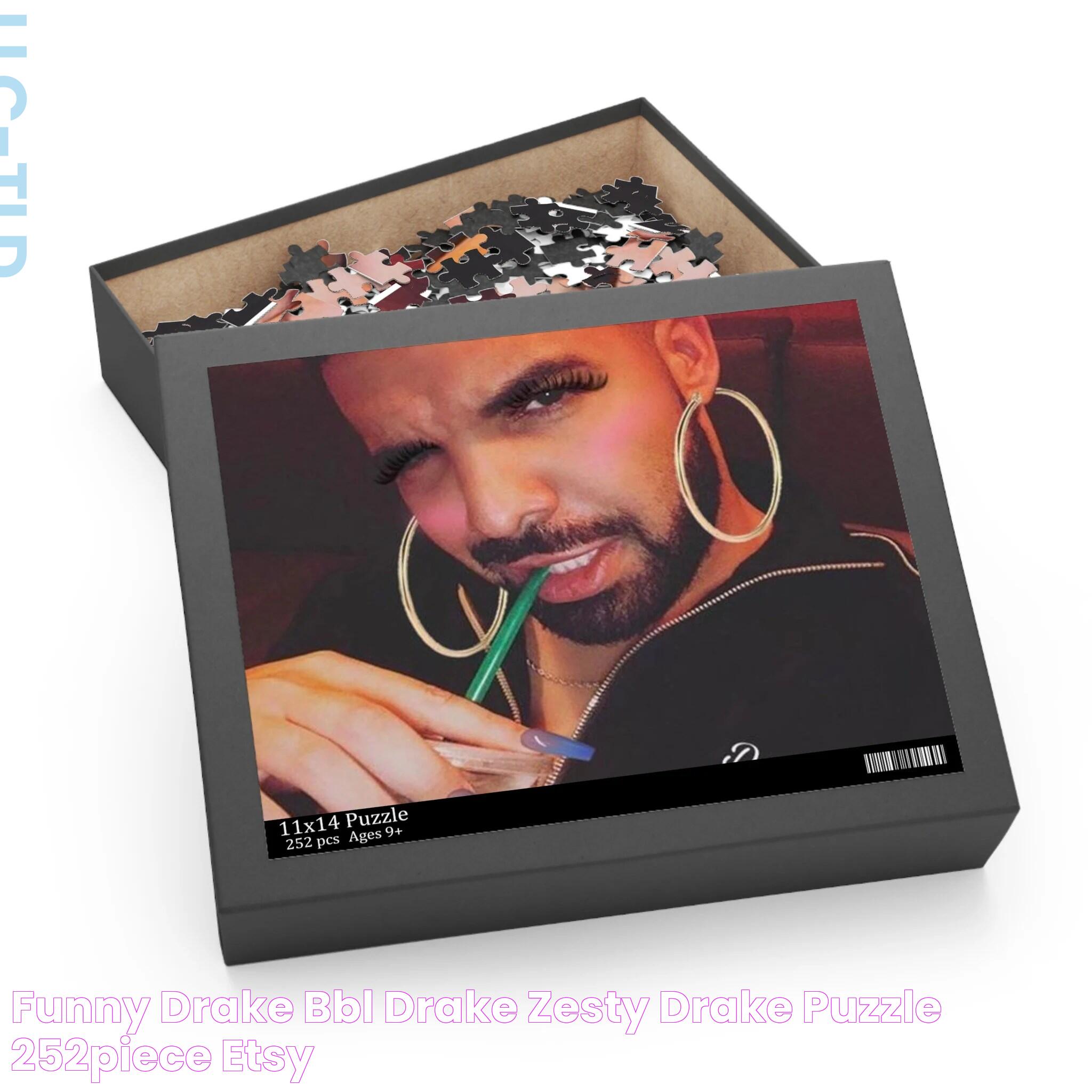 Funny Drake Bbl Drake Zesty Drake Puzzle 252piece Etsy