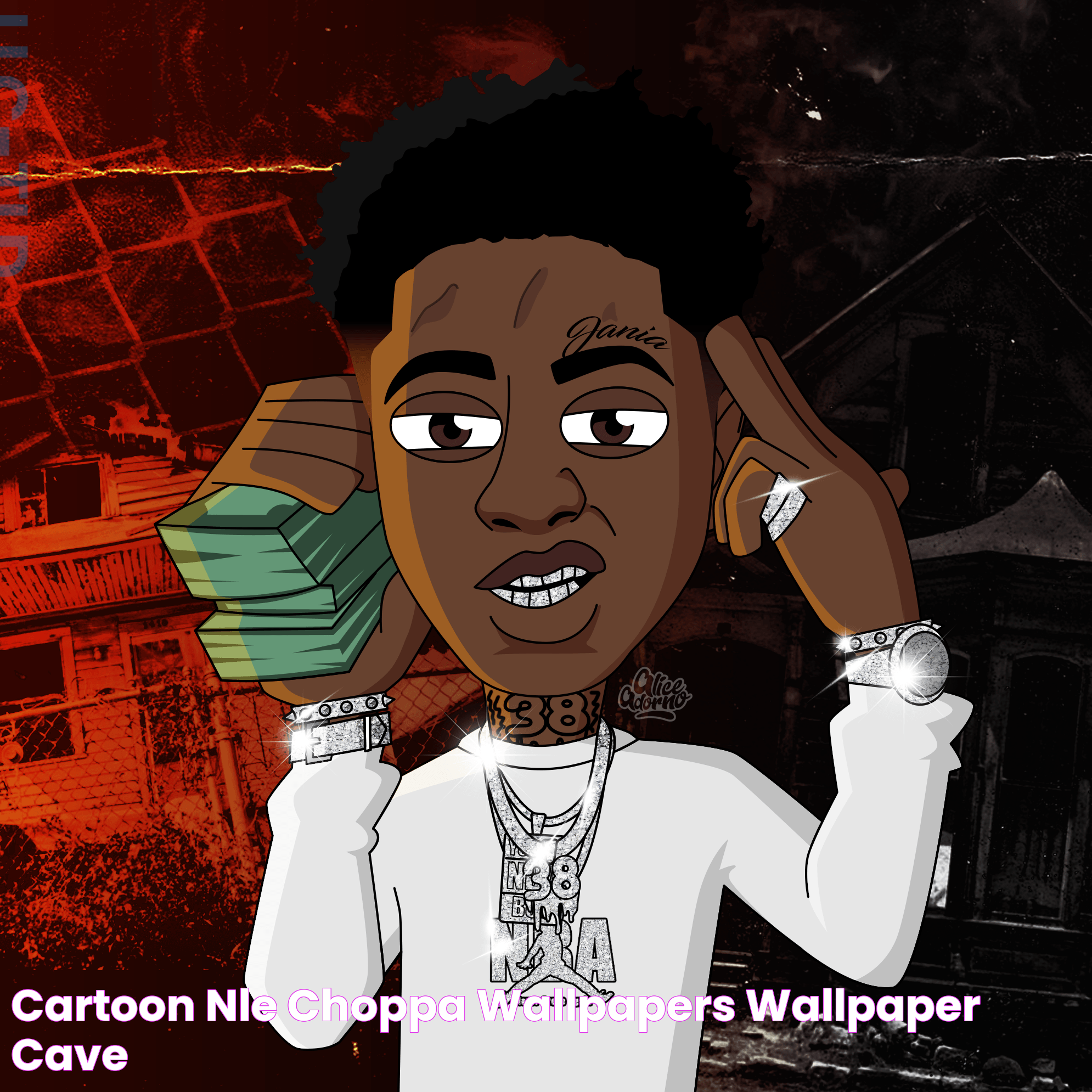 Cartoon NLE Choppa Wallpapers Wallpaper Cave