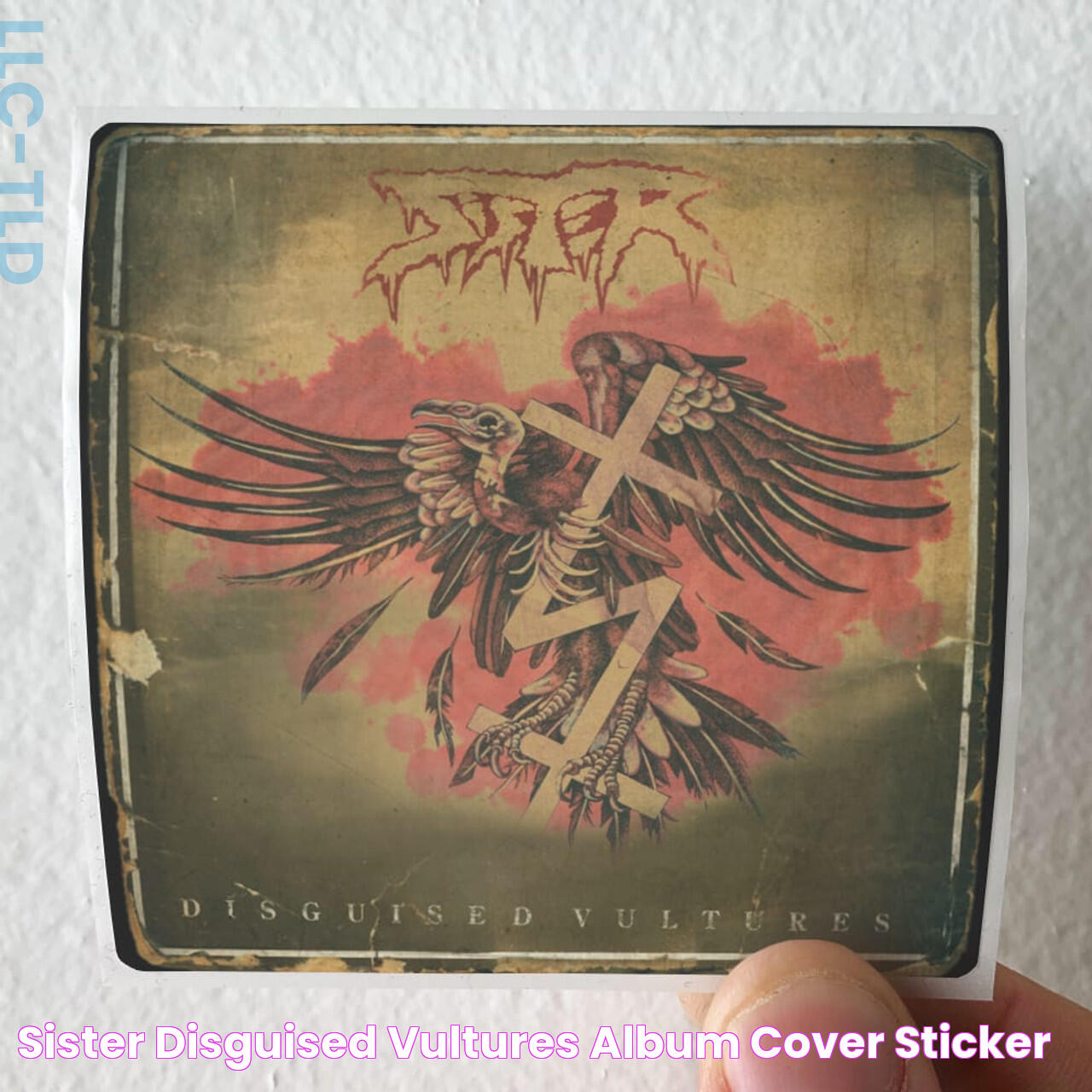 Sister Disguised Vultures Album Cover Sticker