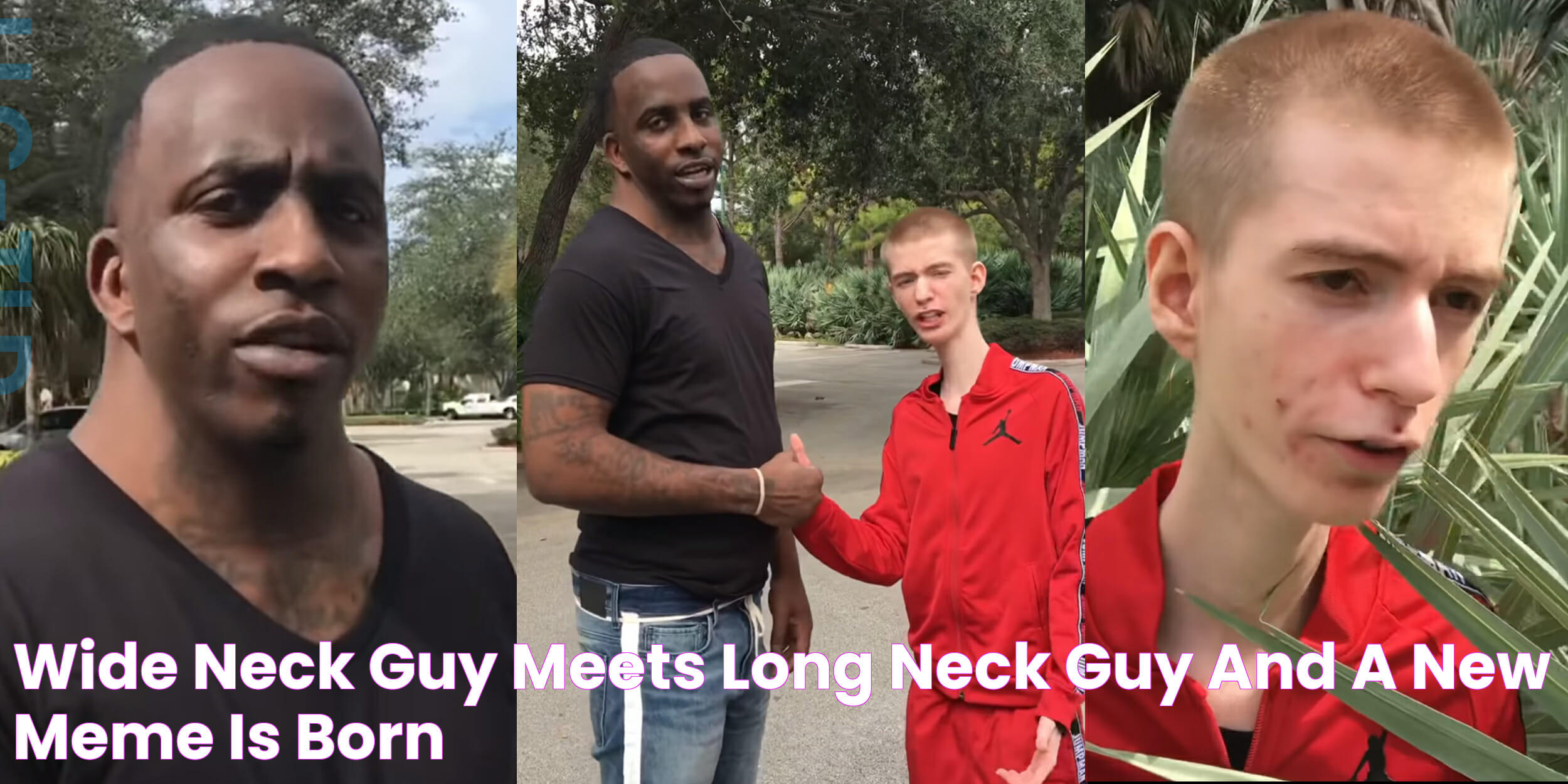 Wide Neck Guy Meets Long Neck Guy, And a New Meme is Born