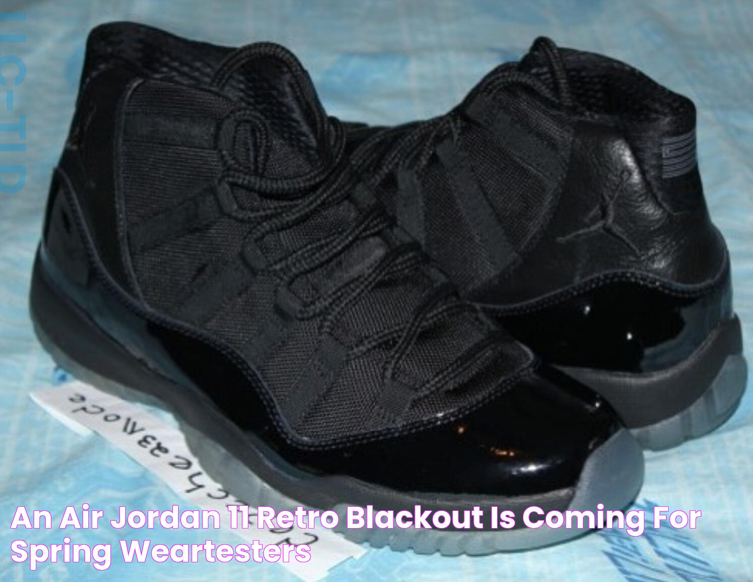 An Air Jordan 11 Retro 'Blackout' is Coming for Spring WearTesters