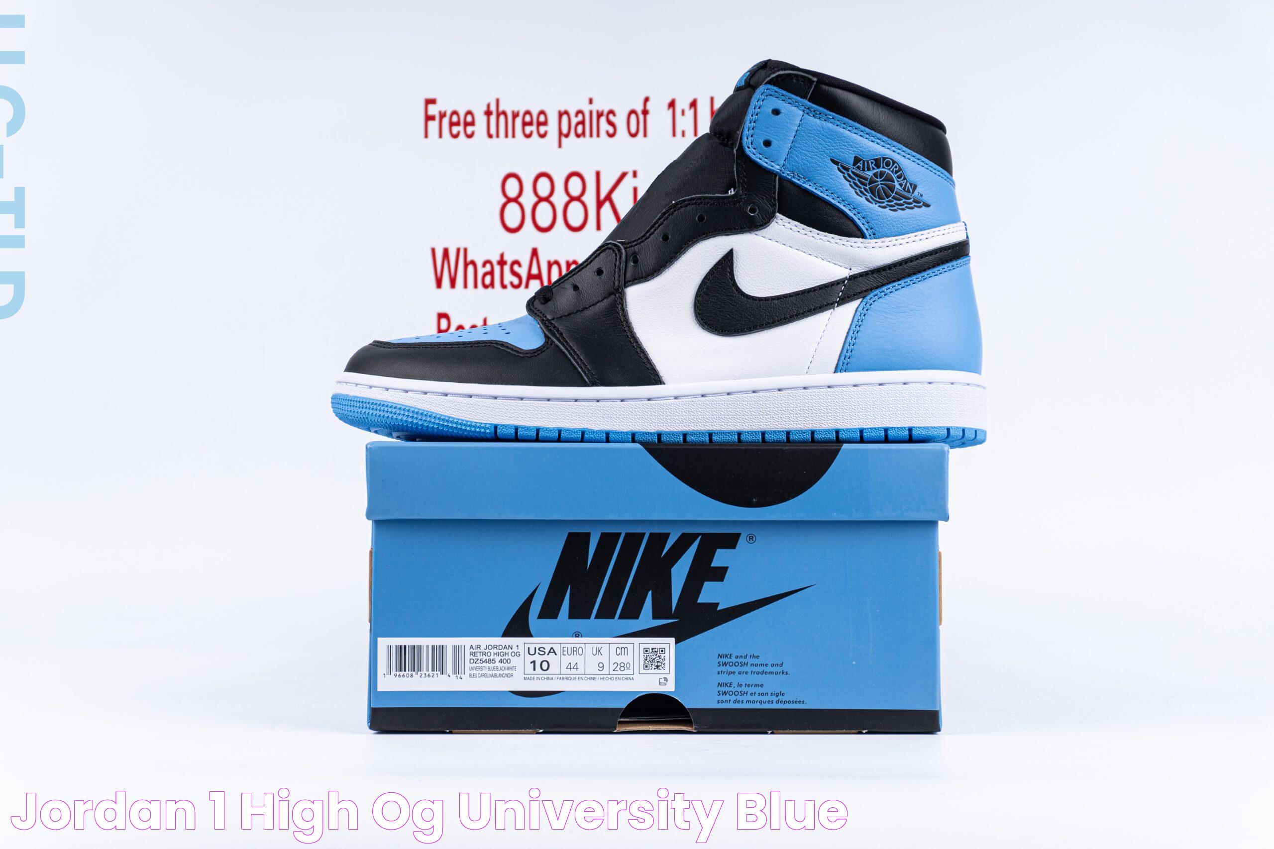 Ultimate Guide To The University Blue Jordan 1 Sneakers