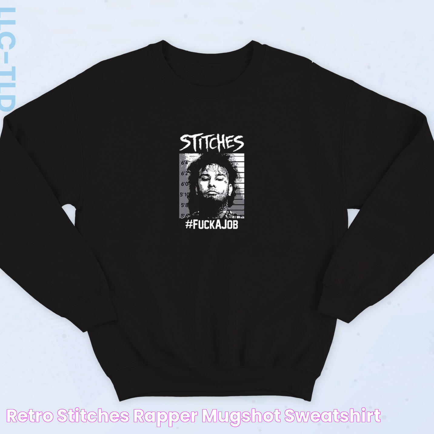 Retro Stitches Rapper Mugshot Sweatshirt