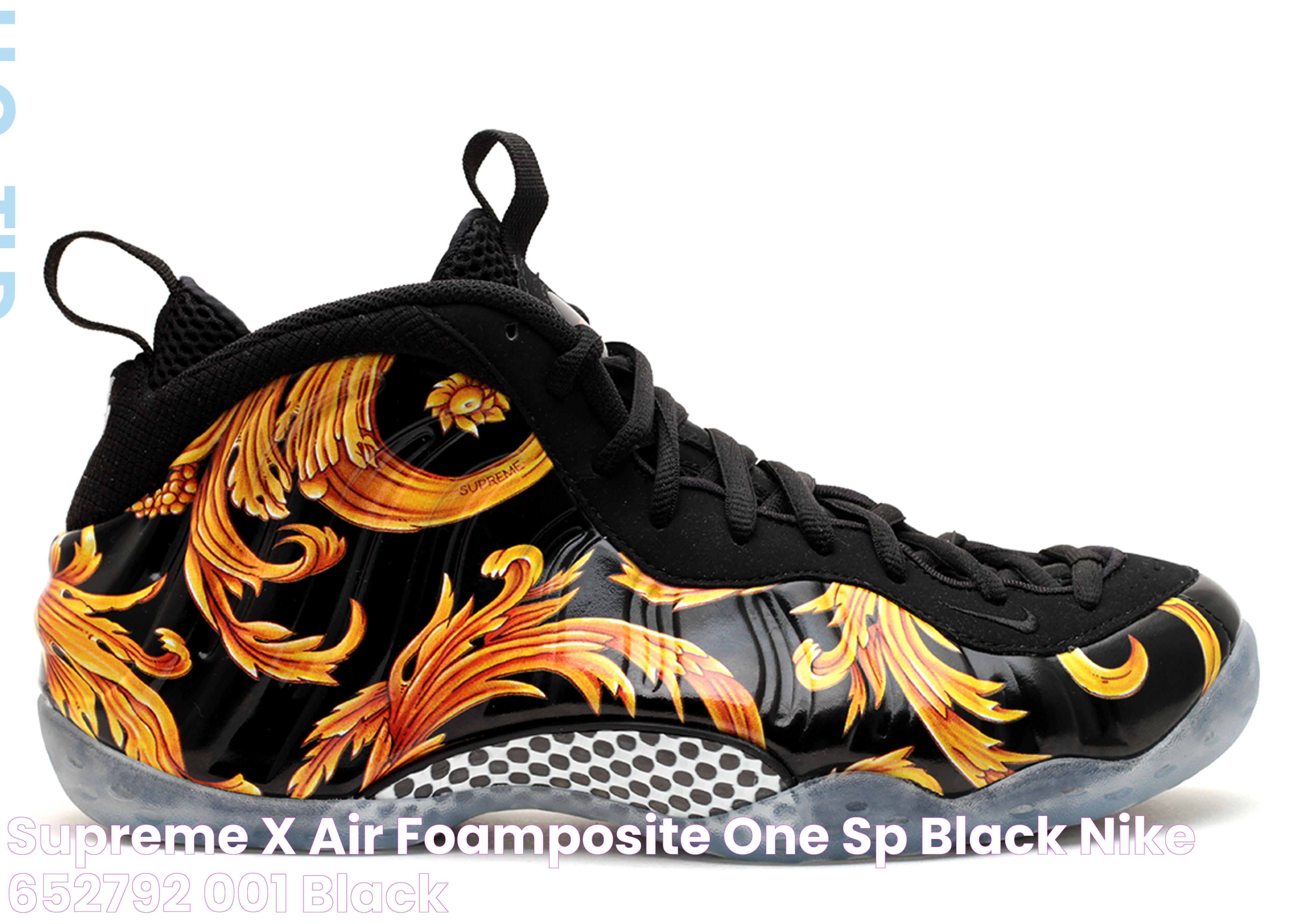 Supreme X Air Foamposite One SP 'Black' Nike 652792 001 black