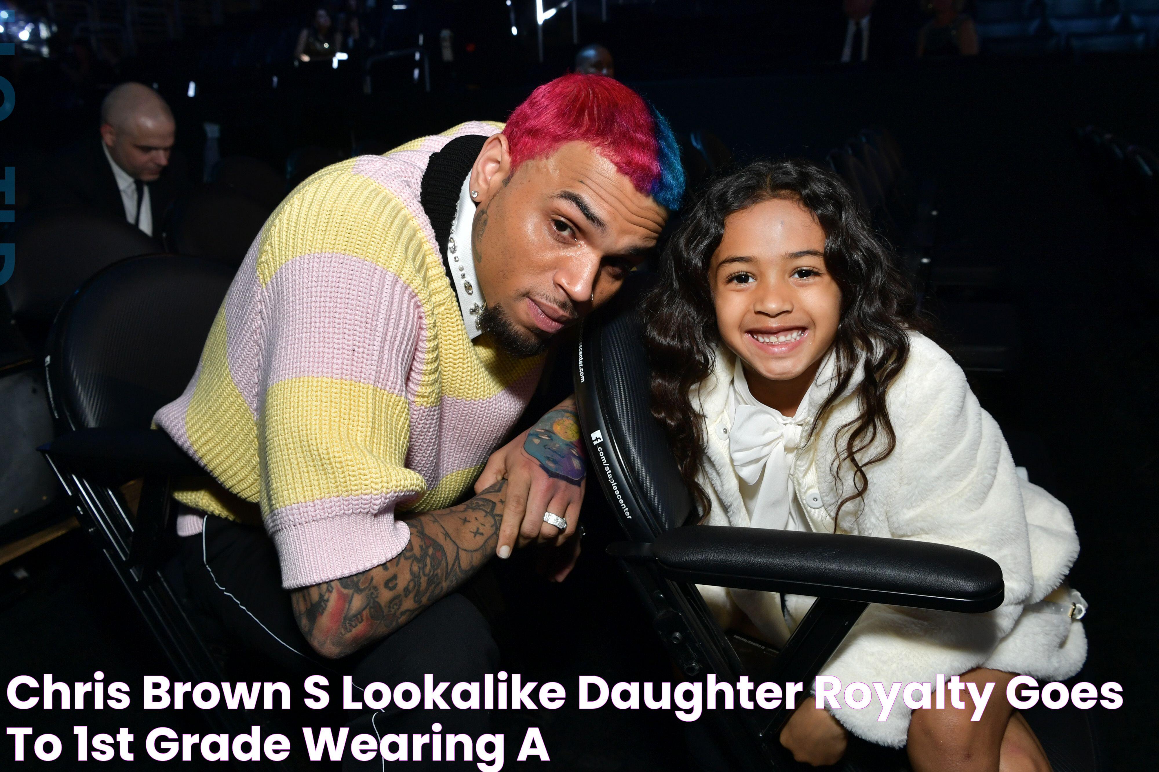 Chris Brown's LookAlike Daughter Royalty Goes to 1st Grade Wearing a