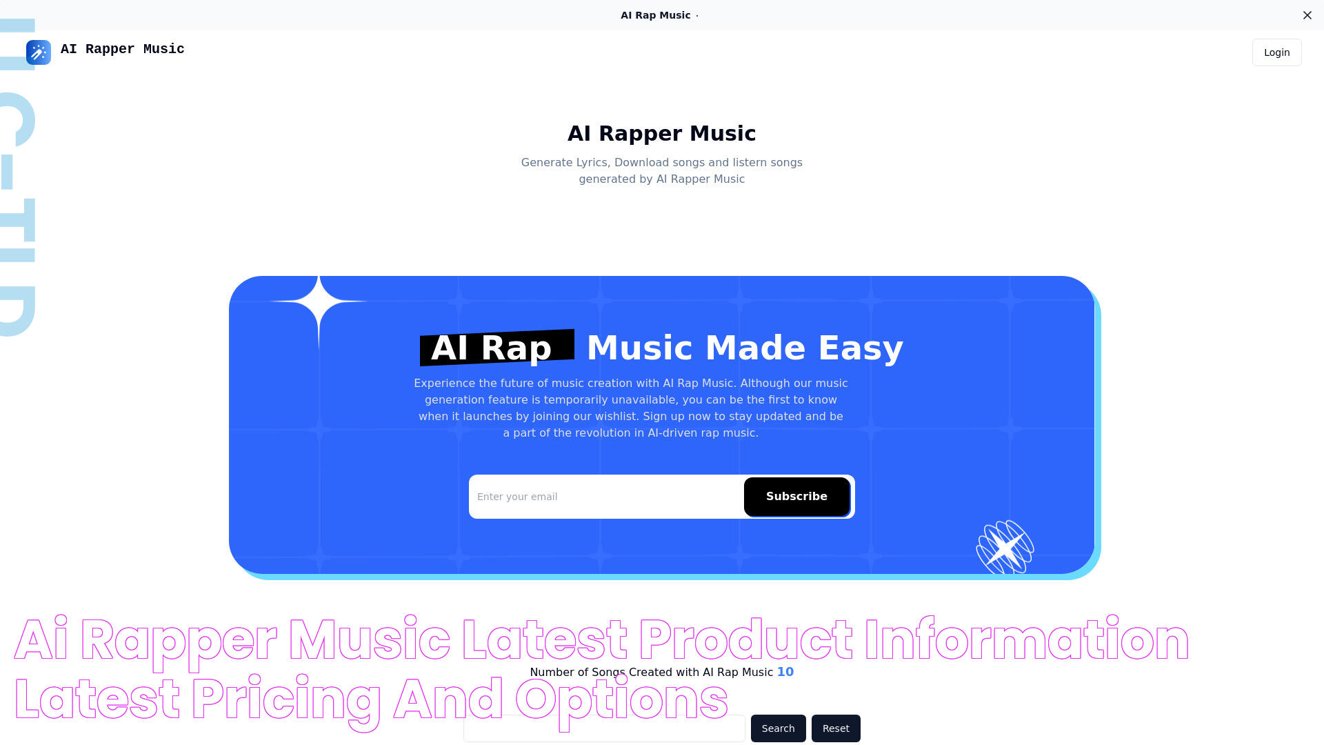 AI Rapper Music Latest product information,Latest pricing and options