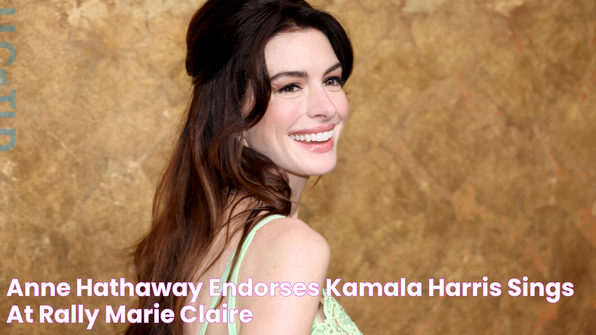 Anne Hathaway Endorses Kamala Harris, Sings at Rally Marie Claire