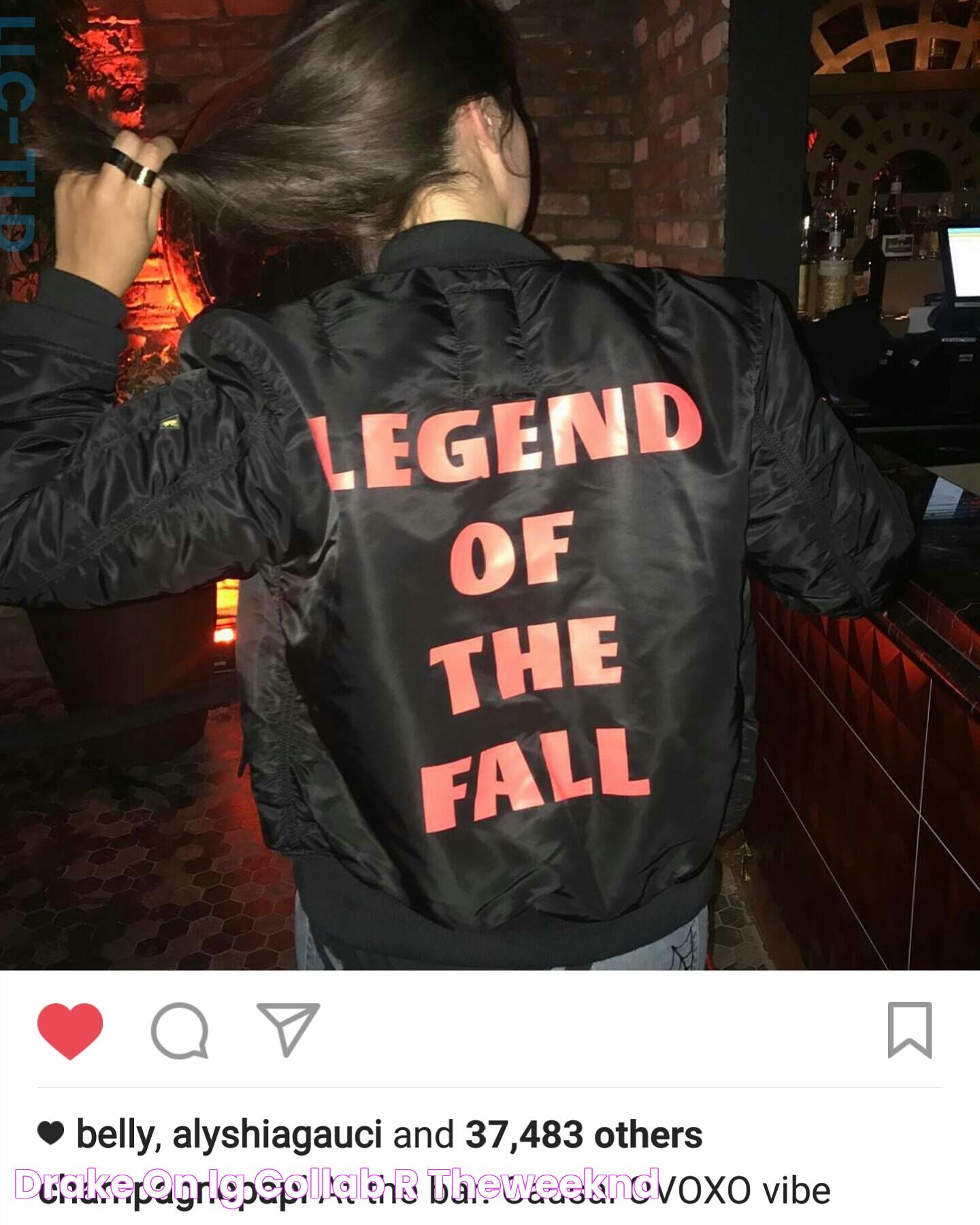 Drake on IG collab r/TheWeeknd