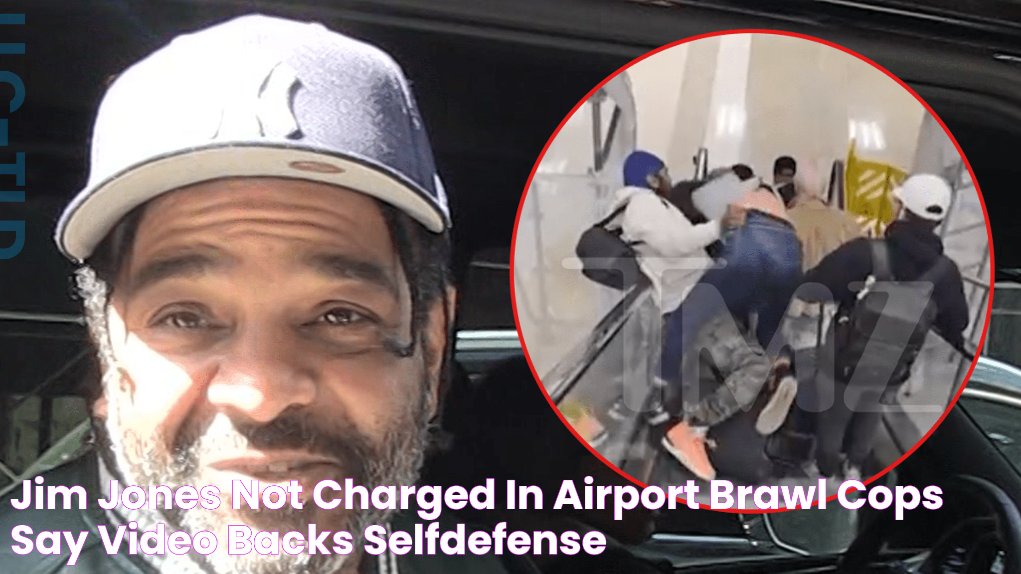 Jim Jones Not Charged in Airport Brawl, Cops Say Video Backs SelfDefense