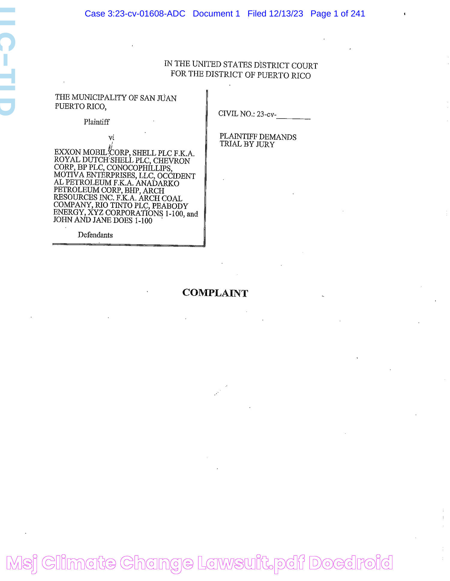 MSJ climate change lawsuit.pdf DocDroid