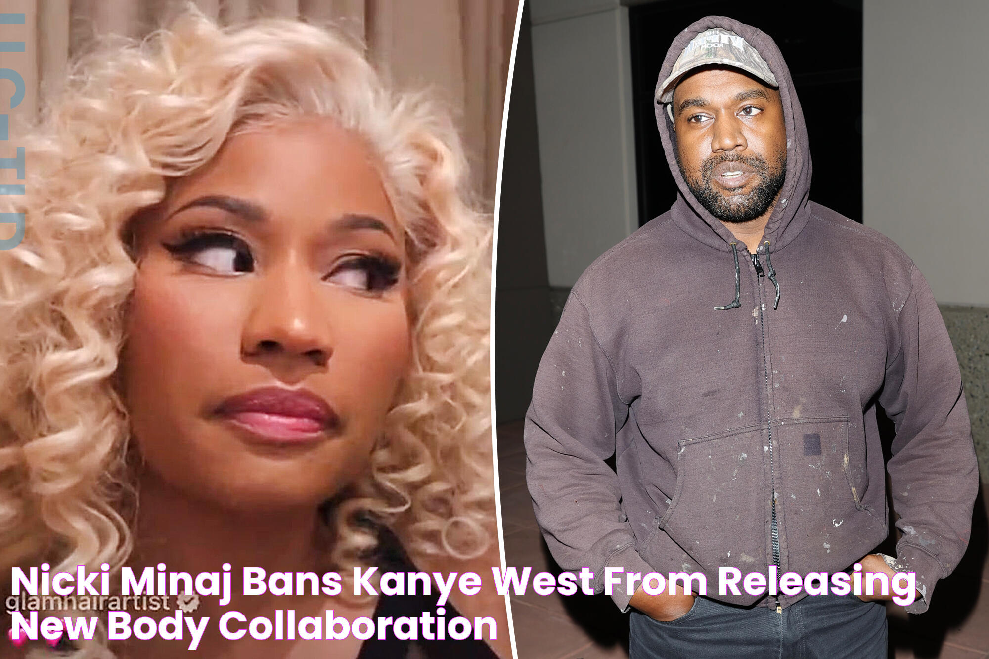 Nicki Minaj bans Kanye West from releasing 'New Body' collaboration