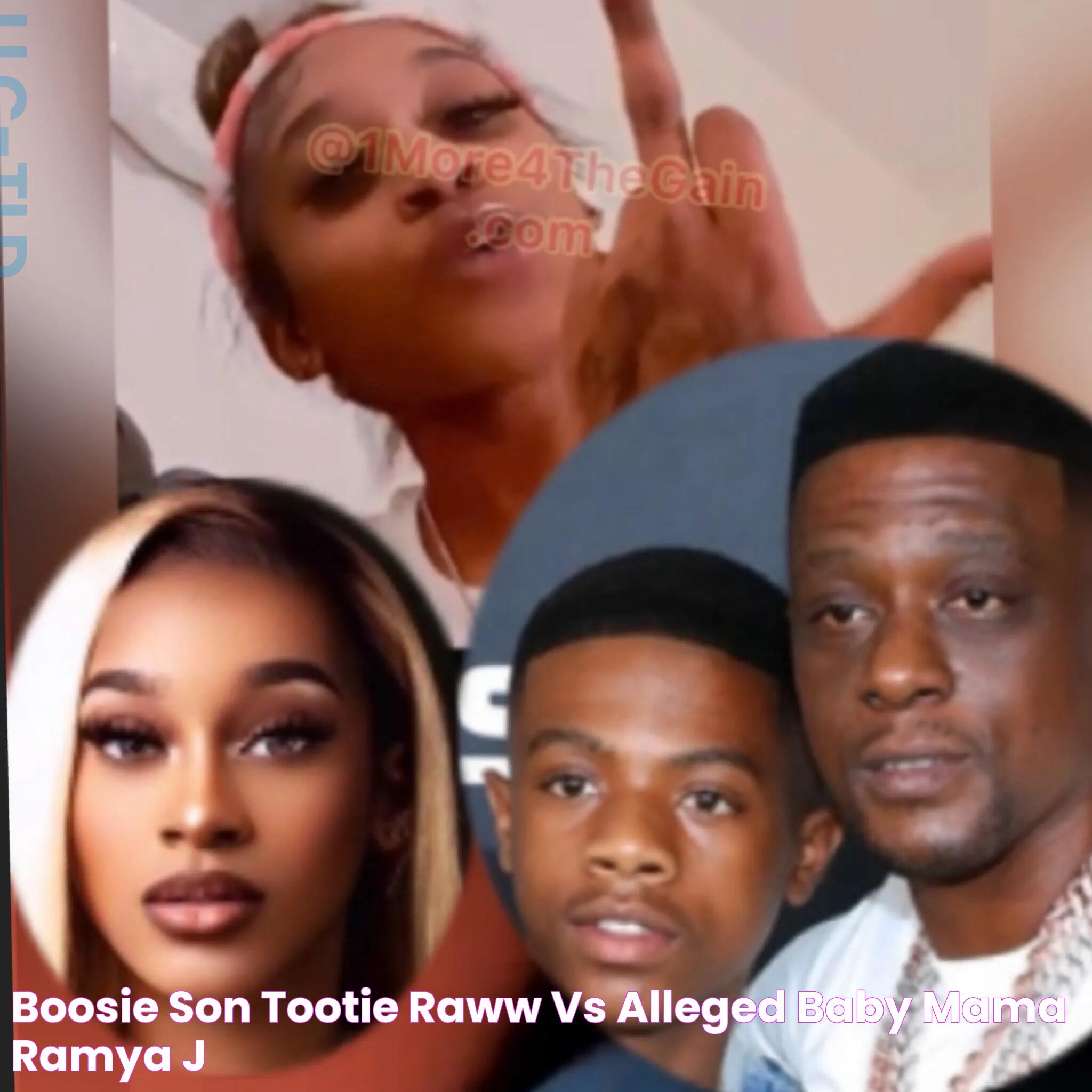 Boosie son tootie raww vs alleged baby mama Ramya j