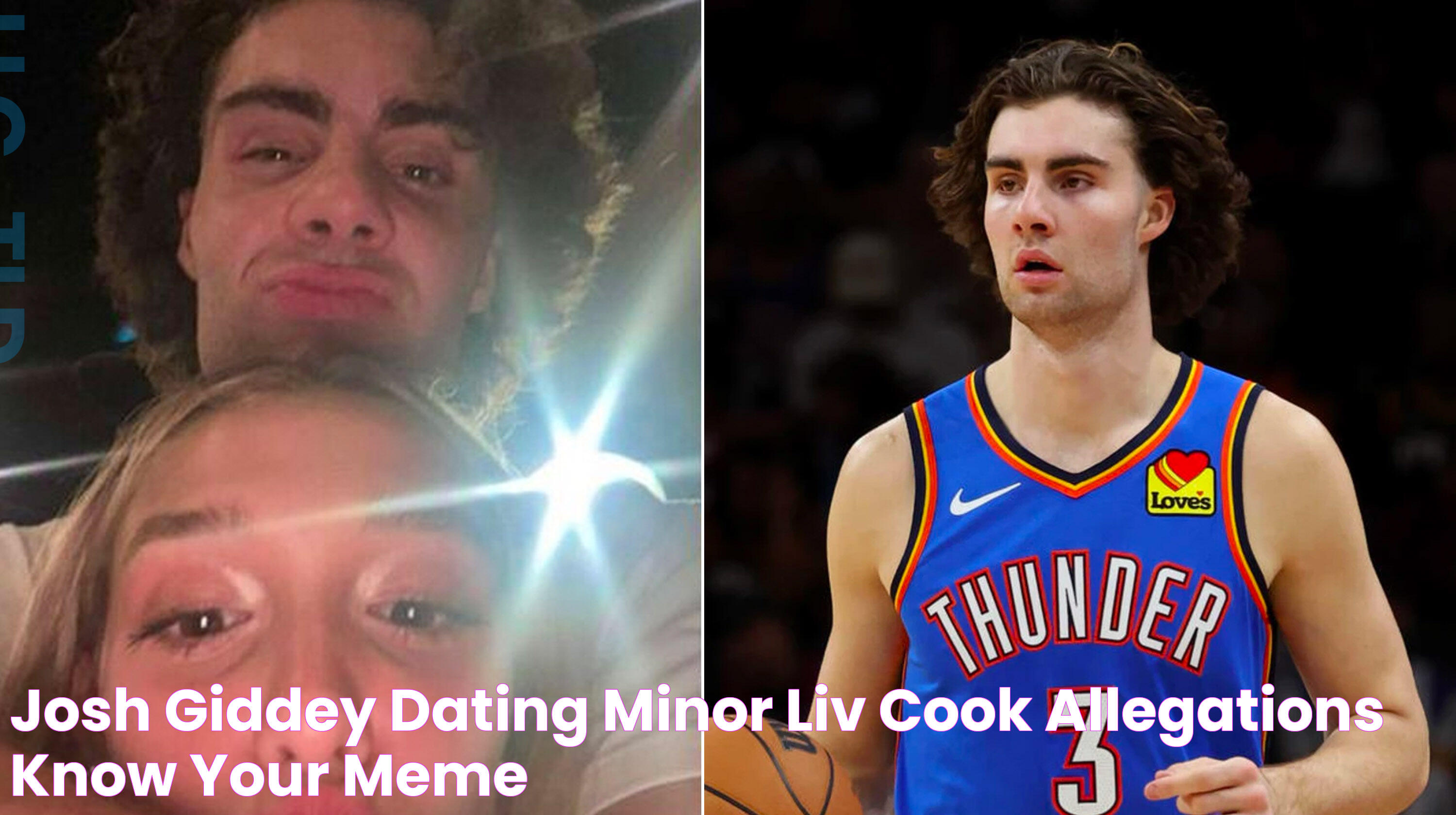 Josh Giddey Dating Minor Liv Cook Allegations Know Your Meme