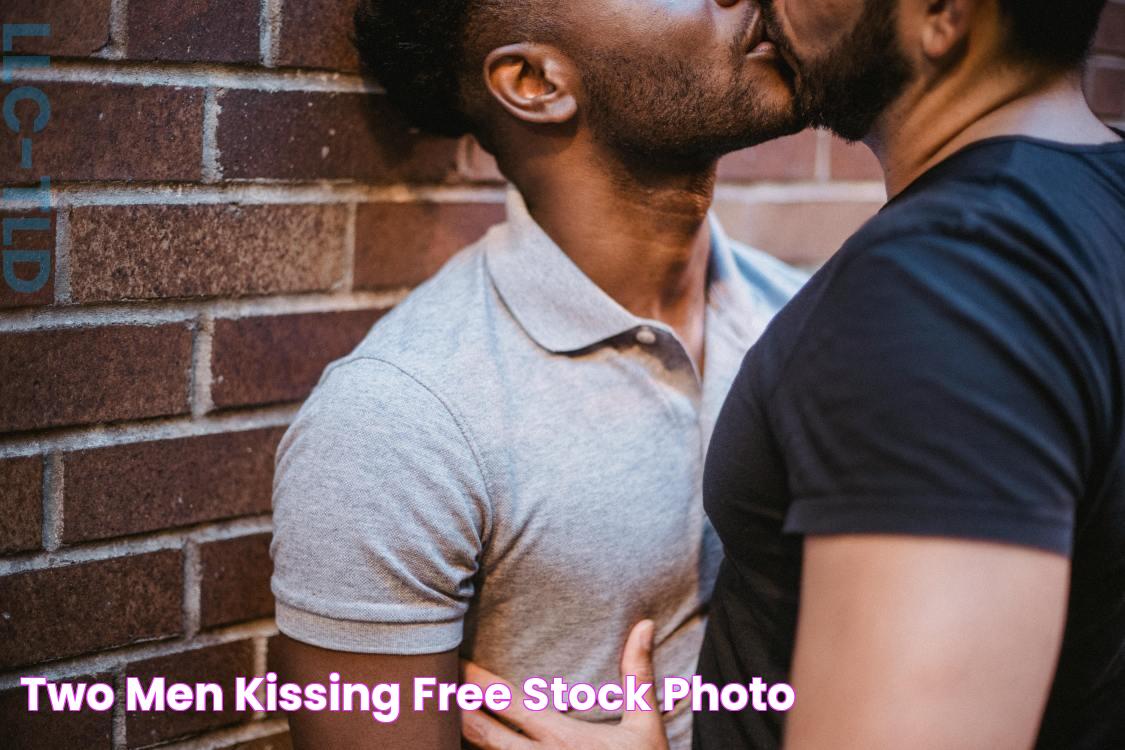 Two Men Kissing · Free Stock Photo