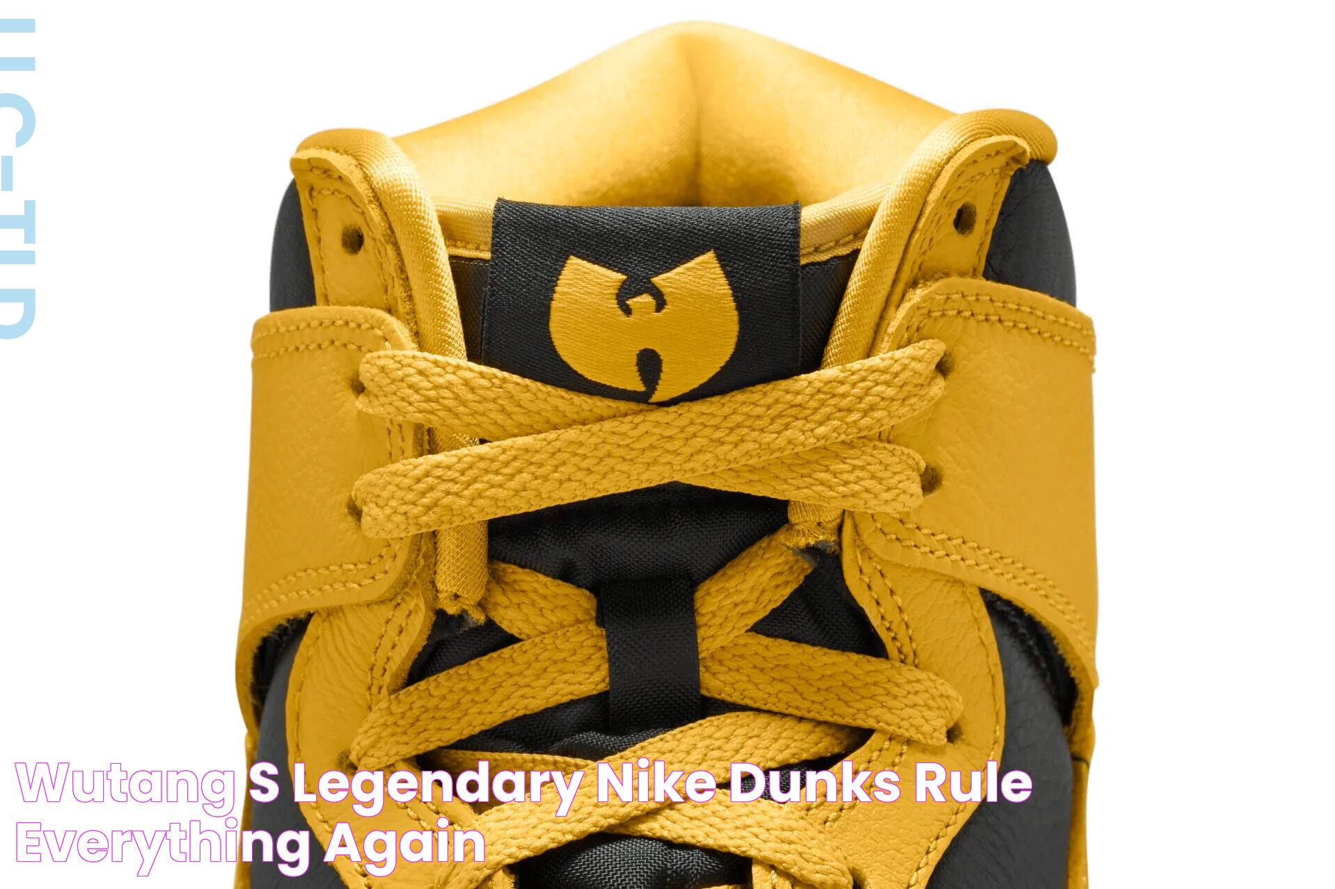 Wu Tang Dunks: The Iconic Sneaker Collaboration Redefining Streetwear