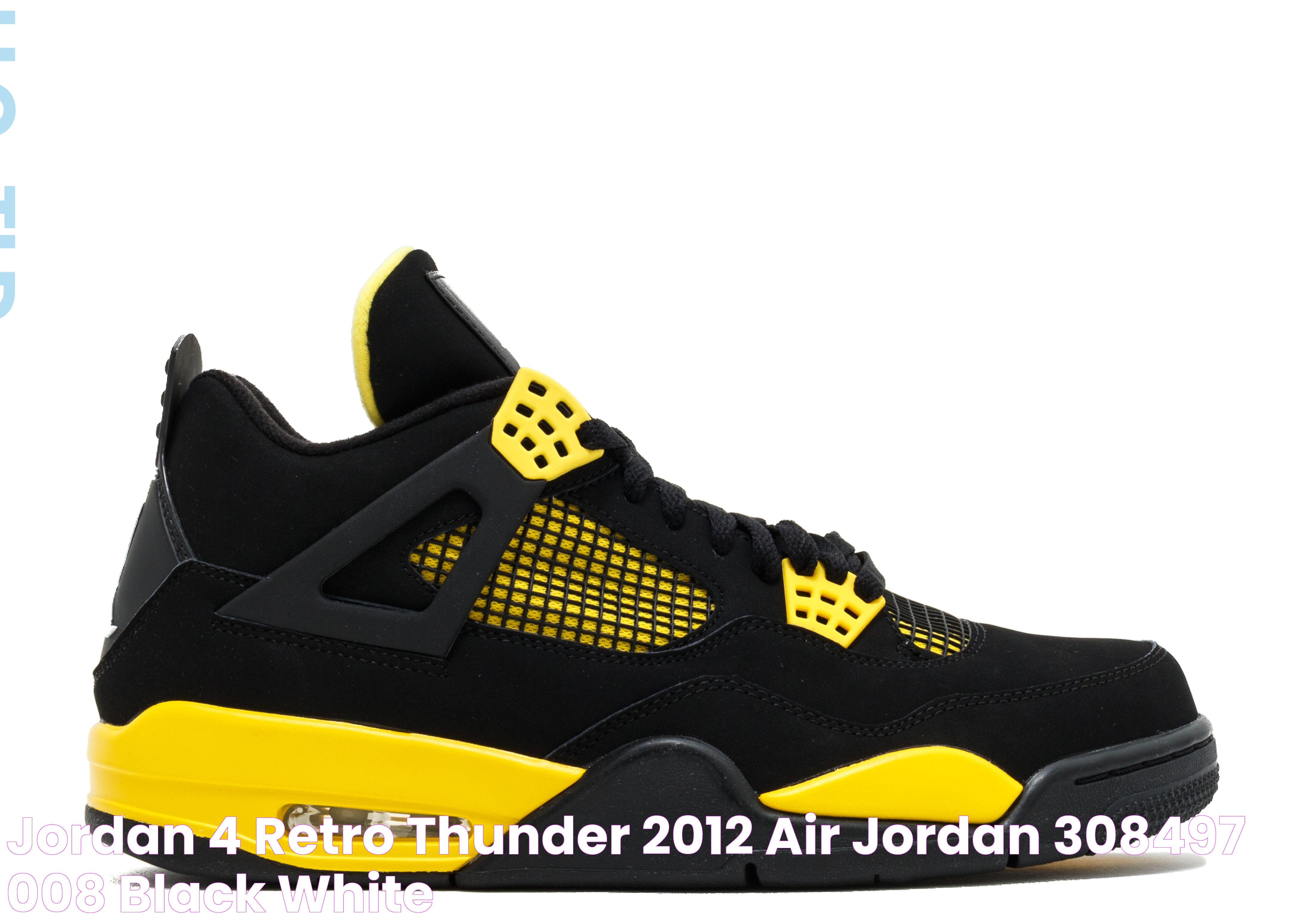 Discover The Style And Legacy Of Black And Yellow Air Jordan 4 Sneakers