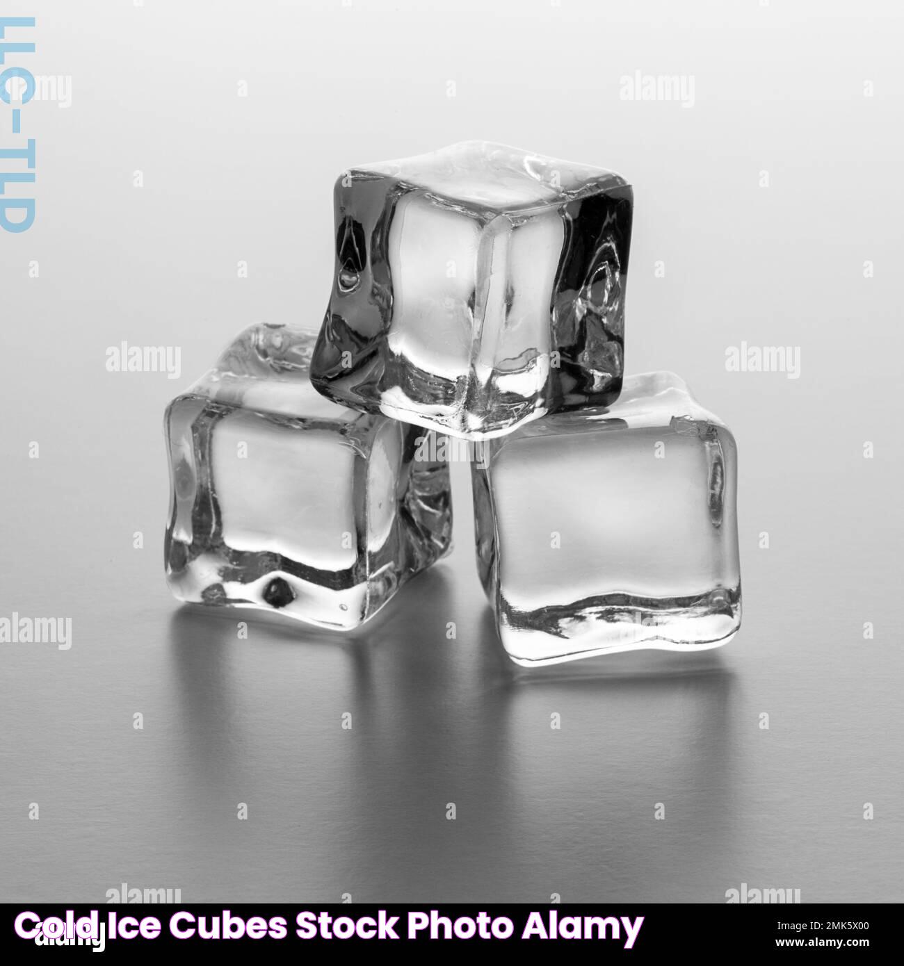 cold ice cubes Stock Photo Alamy