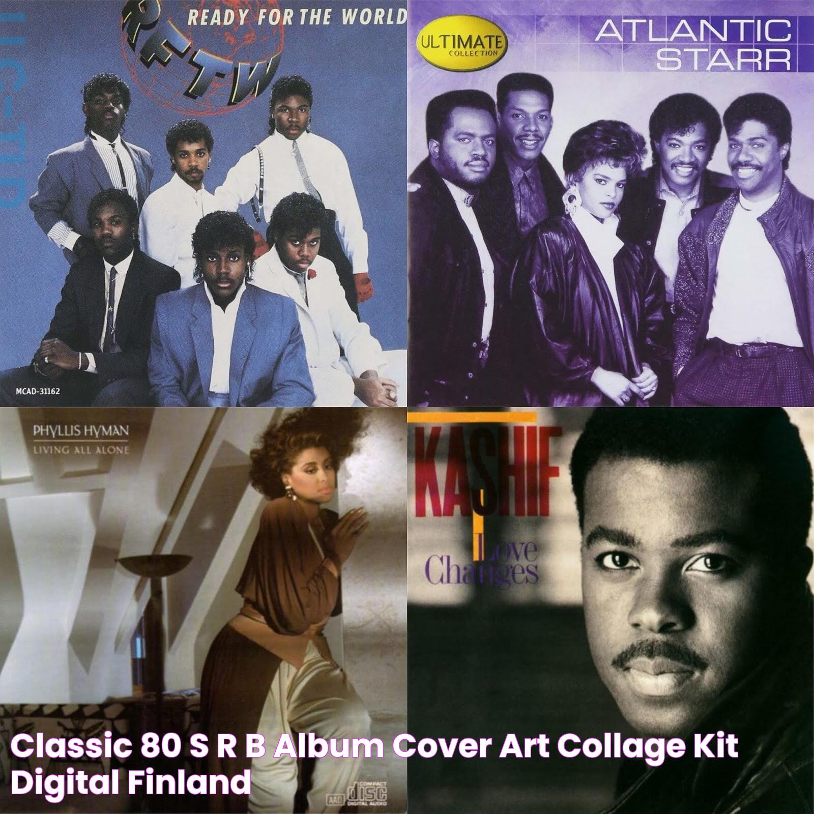 CLASSIC 80's R&B Album Cover Art Collage Kit DIGITAL Finland