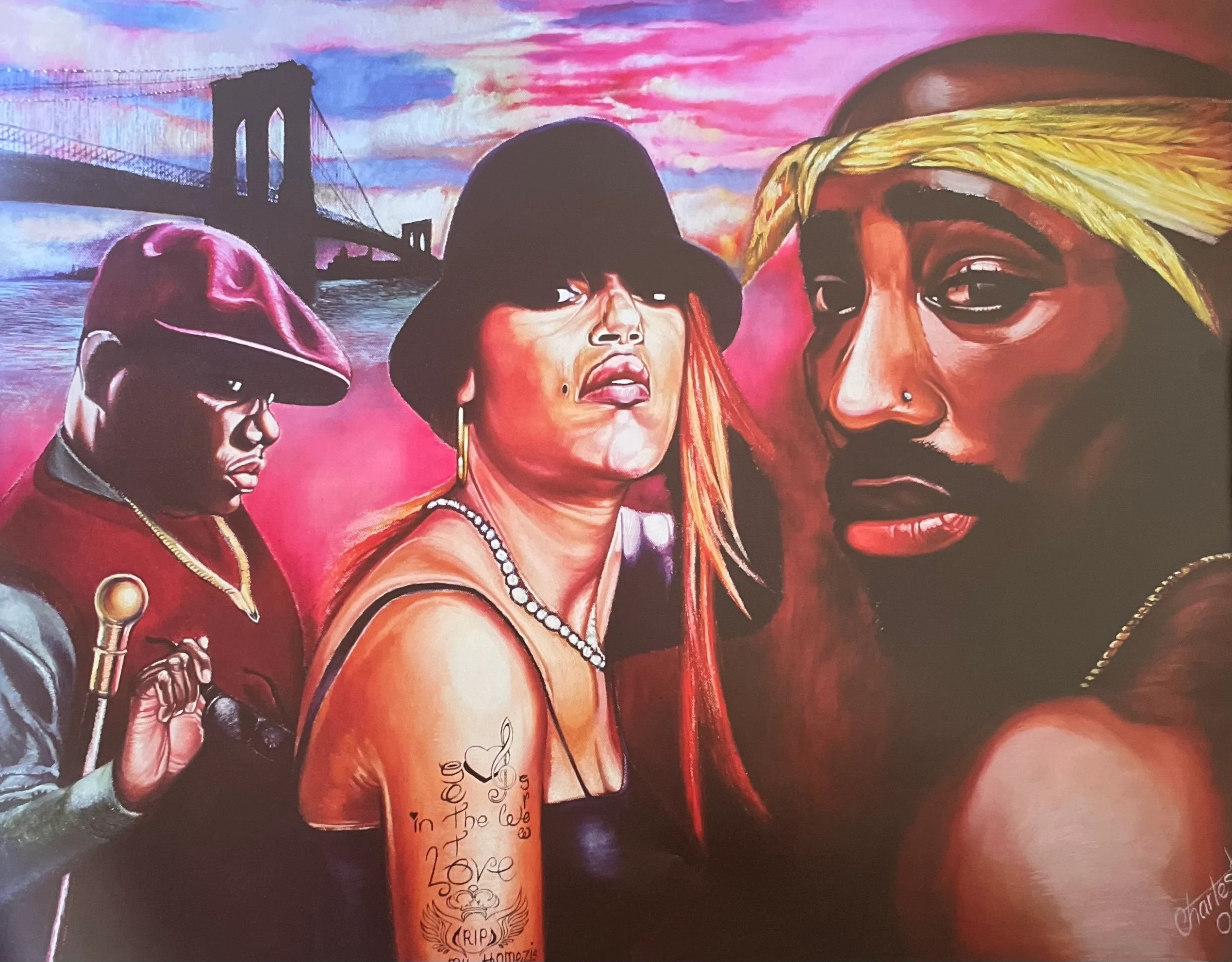 Tupac, Biggie, Faith Evans Etsy