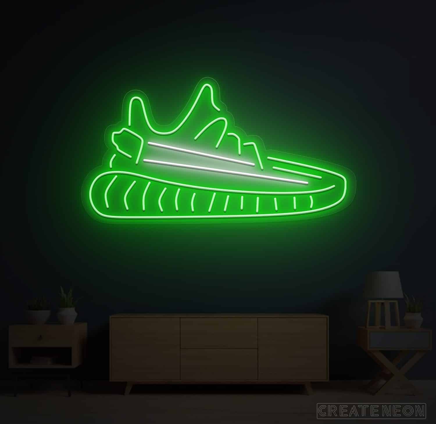 Buy Green Yeezy Shoes Neon Sign Business LED Neon Sign